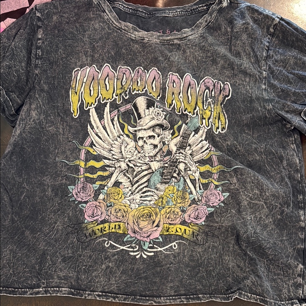Voodoo Rock Graphic Kids T-Shirt - Black